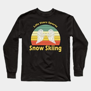 Snow Skiing Long Sleeve T-Shirt